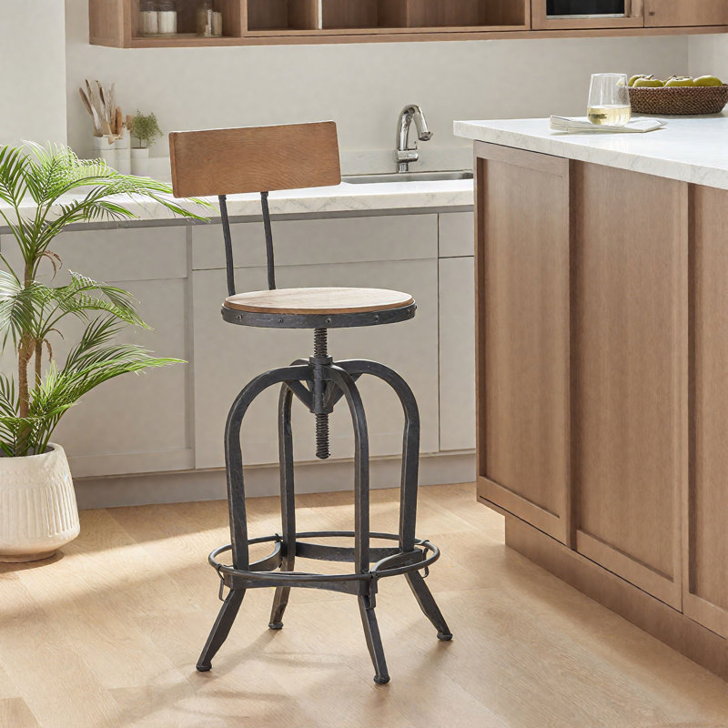 Tabouret de bar pivotant Oswalt