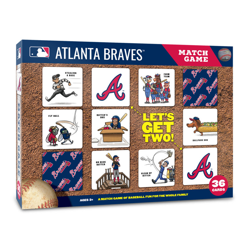 MLB Licensed Memory Match Game, Atlanta Braves