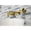 Robinet de salle de bain mural 3 trous Kingston Brass Whitaker-50761174