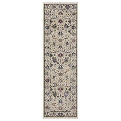 Tapis ivoire / multicolore Erlich