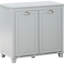 Organisateur de buanderie de salle de bain inclinable, armoire grise avec panier à linge - espace suffisant, construction, finition à l'eau, fonction de surmatelas, armoire l 30 po x P 15,67 po H 27,5 po, grande capacité de rangement pour