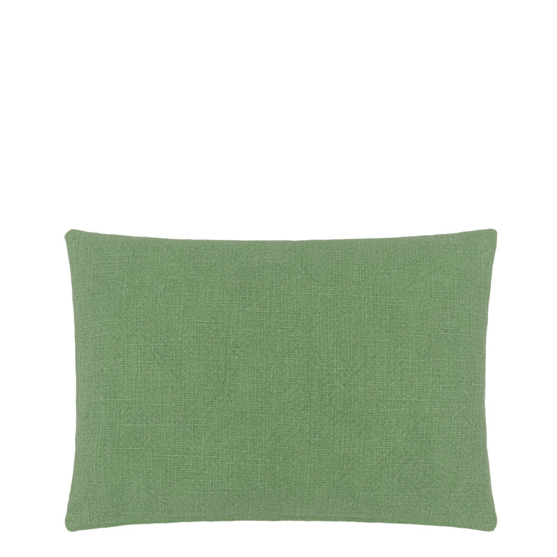 Kushime Embroidered Decorative Pillow, Emerald Geometric
