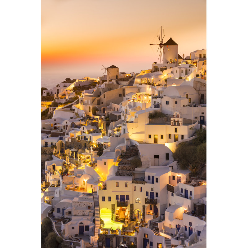 Landsdale Santorini, Greece by Anastasios71 - Wrapped Canvas Print, 46cm H x 30cm W x 3.8cm D