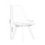 Suellen 4 Person Dining set - a Rectangular Plastic Dining Table with Wooden Legs and a Set of 4 Faux Leather Cushion Padded Dining Chairs for Dining Room - Modern Dining Table Set-1651270433