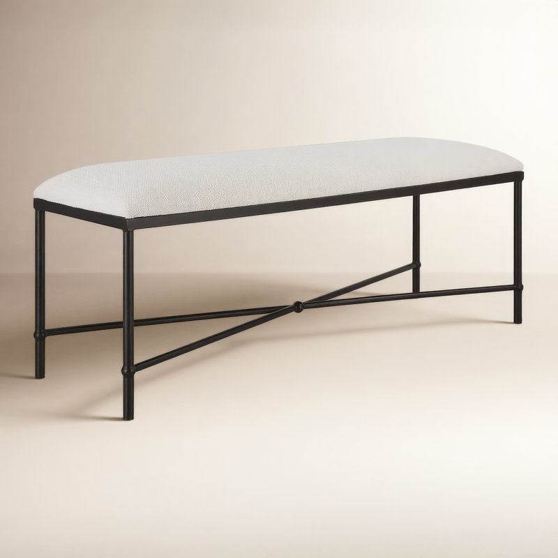 Brynn Bedroom Bench, Black, 20" H x 50" W x 16"D