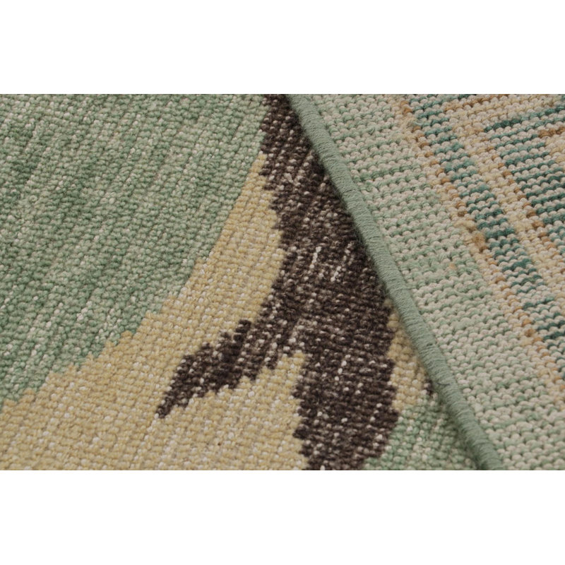 Distressed Homage Hand Knotted Wool Animal Print Area Rug, Rectangle 10' x 14'
