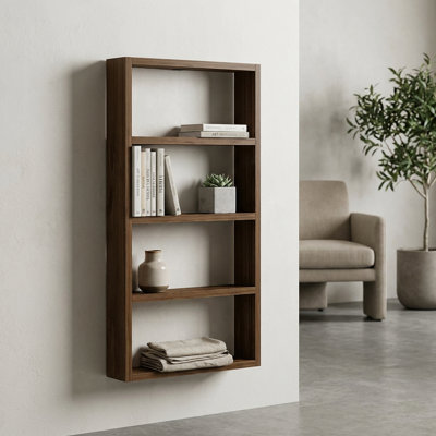 Tablette murale verticale en bois massif Perez