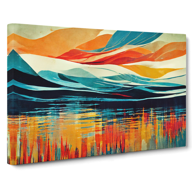 Bold Abstract River Vol.1 - Wrapped Canvas, 35cm H x 50cm W x 3cm D