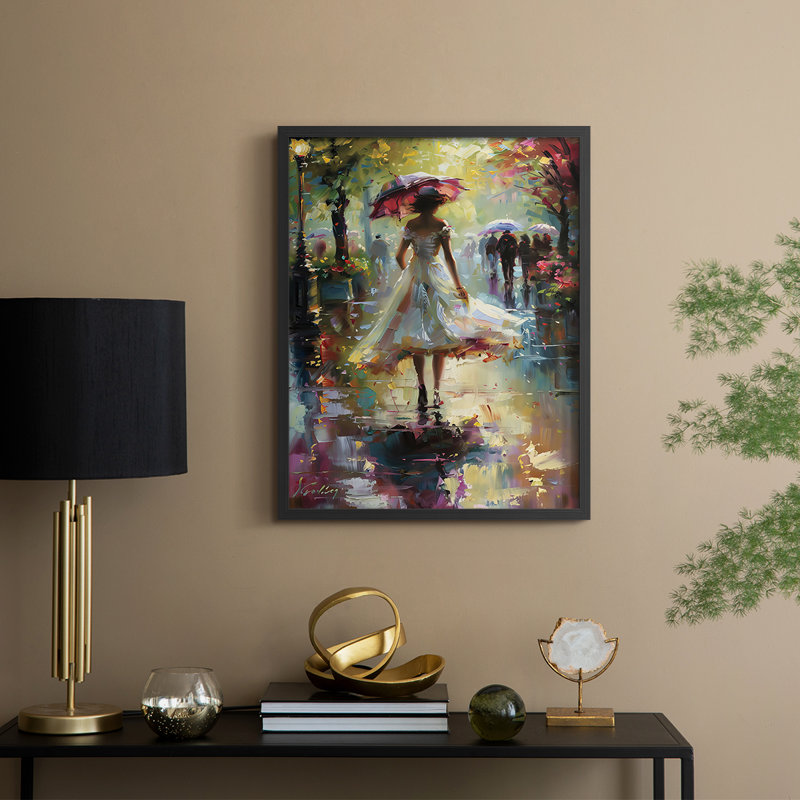"WOMEN Series DCCXCV III" par J Paul, Noir, noir, noir, noir, H 11 po x l 9 po