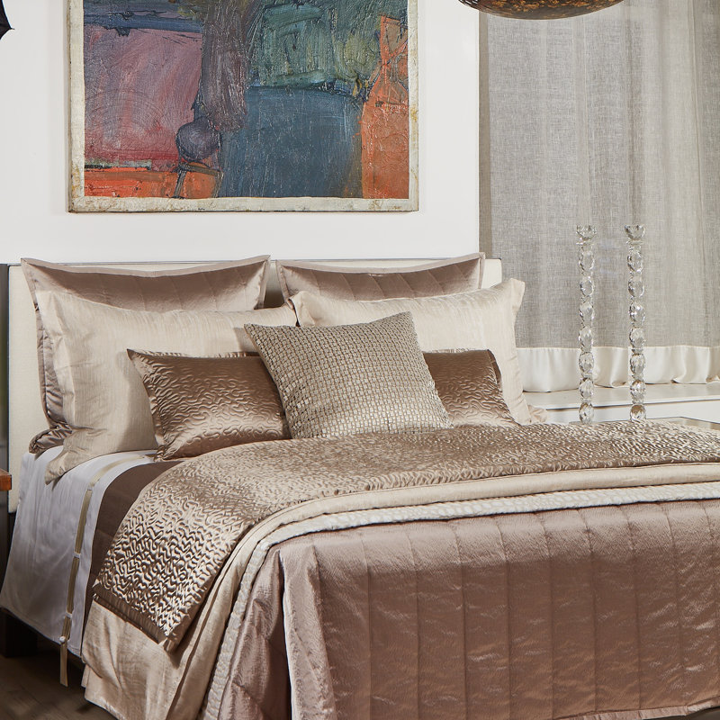 Hammered Lumbar Pillow Cover & Insert, Taupe