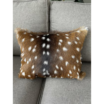 HiEnd Accents Caldwell Cowhide Fringed Pillow