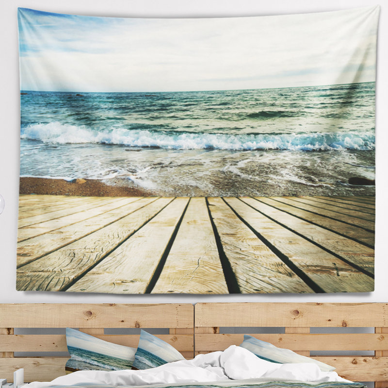 Jetée en bois Seascape, H 78 po x l 92 po
