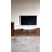 Fjord 79"W Solid Oak TV Stand with Fluted Glass Doors-1278706547-1278706551