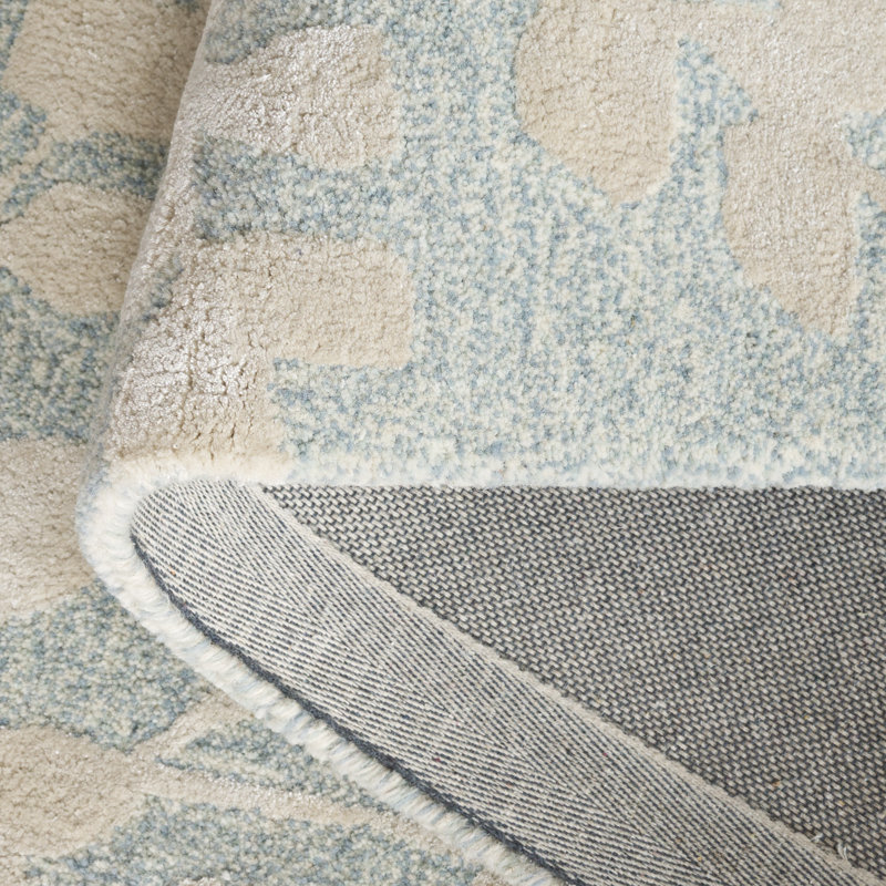 Tapis bleu / beige Glamour 542, Rectangle de 5 pi x 8 pi