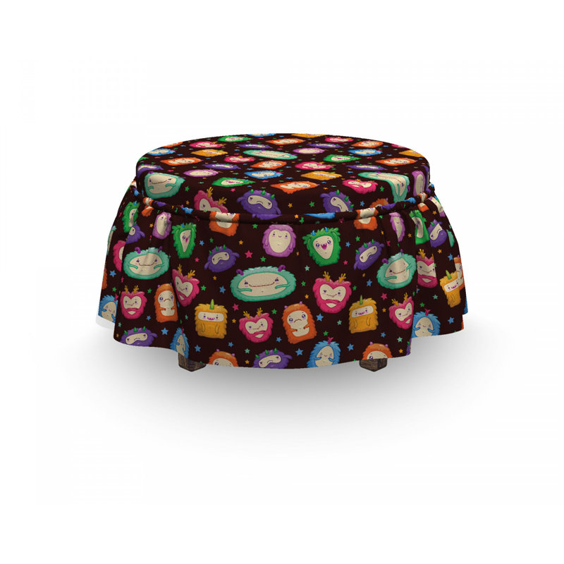 Box Cushion Ottoman Slipcover