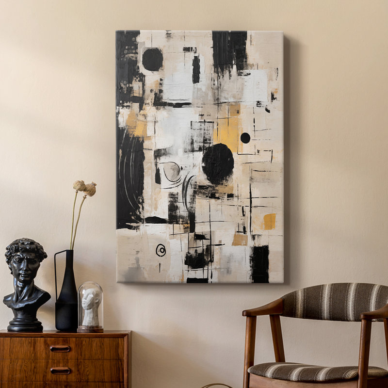 ABSTRACT Series CCDXCIV - Cavas de galerie sur mesure, H 60 po x l 40 po