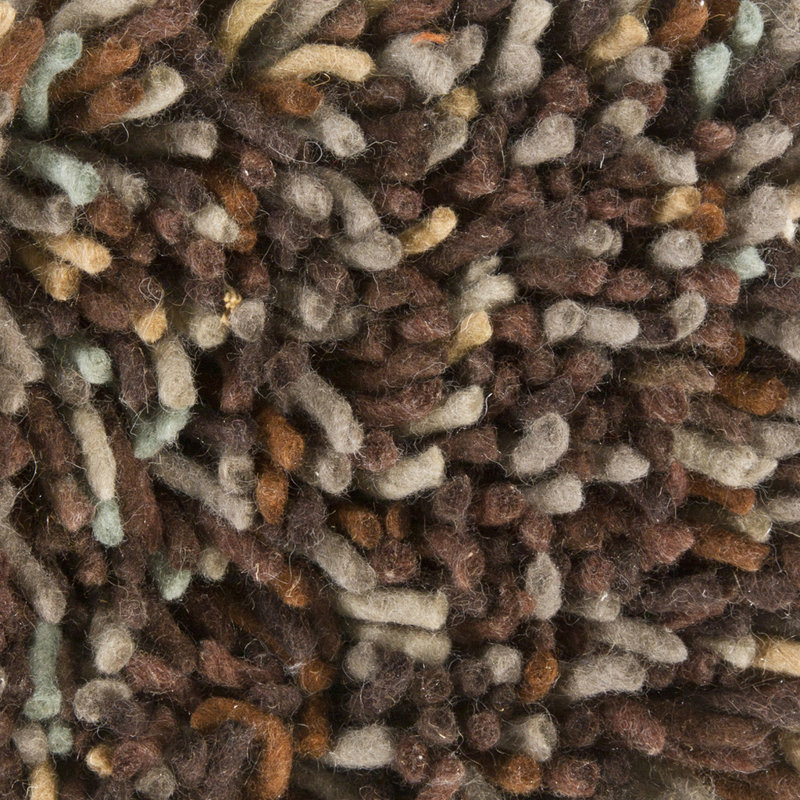 Porta Red Area Rug, Round 7'9", Teal/Purple/Yellow/Brown/Gray/Orange