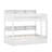 Bunk Bed Frame With Trundle And Storage Shelves, Solid Wood Floor Bunk Bed With Ladders And Guardrails-125124733-125124731