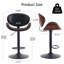Tabouret de bar à hauteur réglable, tabouret de comptoir pivotant rembourré en bois cintré, tabouret de bar avec repose-pieds-1274710892