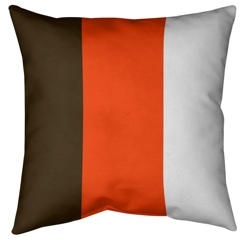Housse de coussin, 14 po x 14 po, Orange, Polyester sergé