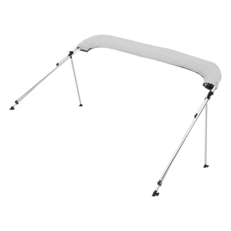 3 Bow Boat Bimini Tops 6'Lx(61"-66")W x 46"H Awning Canopy Light Grey, Light Gray