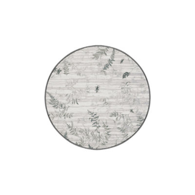 Machine Washable Gray Area Rug