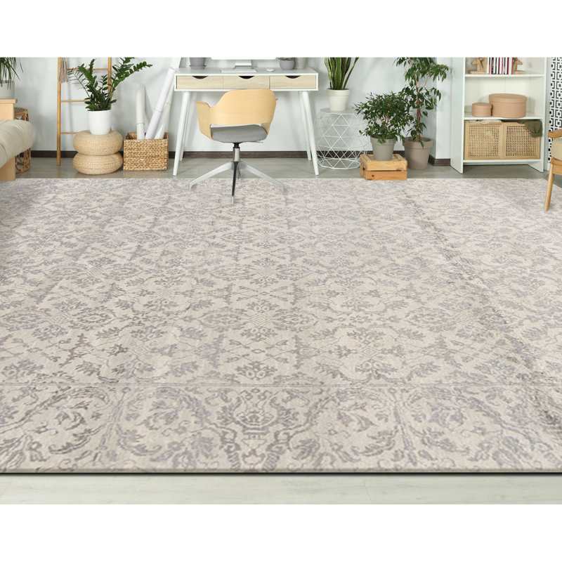 Damask Area Rug