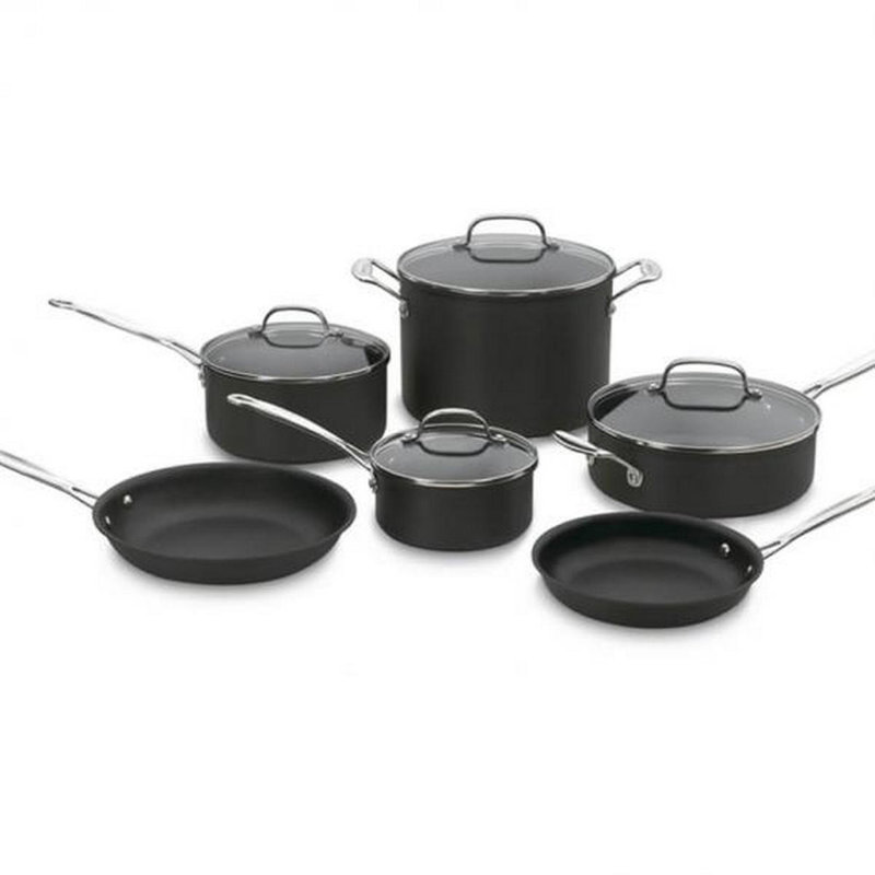 Cuisinart Chef's Classic Non Stick Hard-Anodized 10 Piece Cookware Set