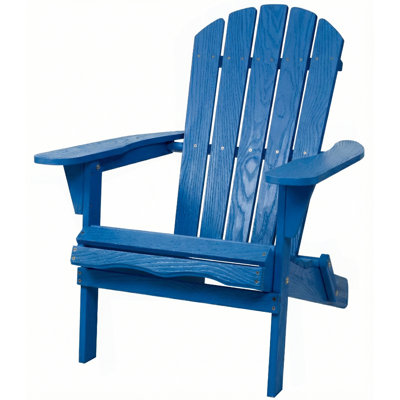 Chaise de patio en bois pour le jardin Chaise d'extérieur pliante en bois Adirondack