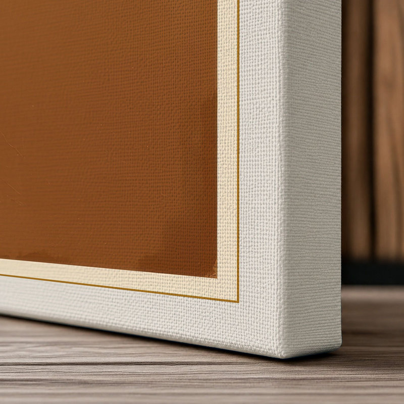 Geometric Forms Modern - Wrapped Canvas, 36x24 - 91.4 x 61.0 cm, Cream Border