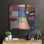 Art mural en métal luxueux «Freeway 4» par Cheryl Warrick, 24 po x 24 po