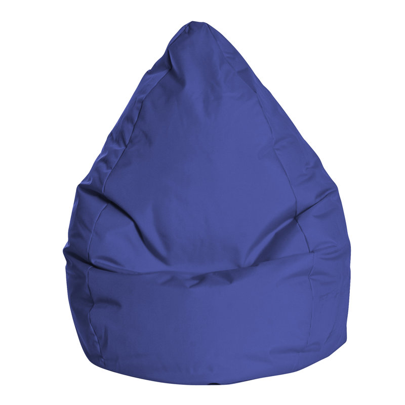 Brava Standard Bean Bag Chair & Lounger, Royal Blue 100% Polyester
