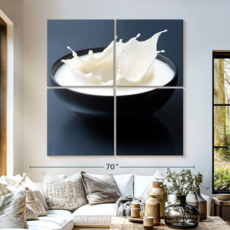 Yarlin Milk Bowl Splash, 57" H x 57" W