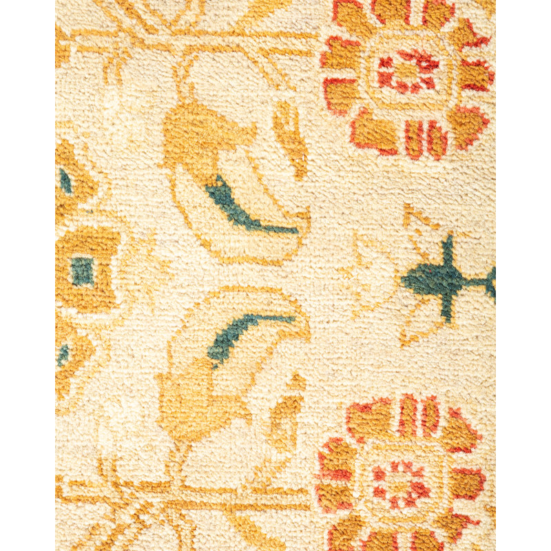 Tapis unique en laine noué à la main 6 pi 4 po x 8 pi 8 po nouvel âge Keenan