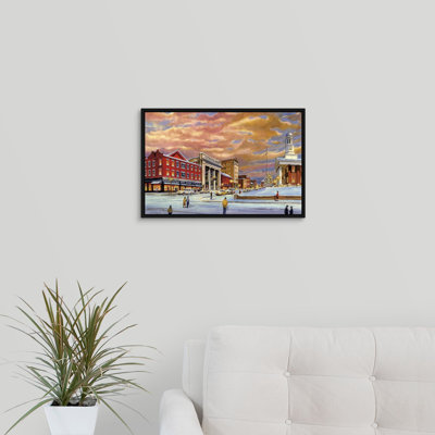 « waynesburg, north washington street bldg » par jess hager, peinture sur toile