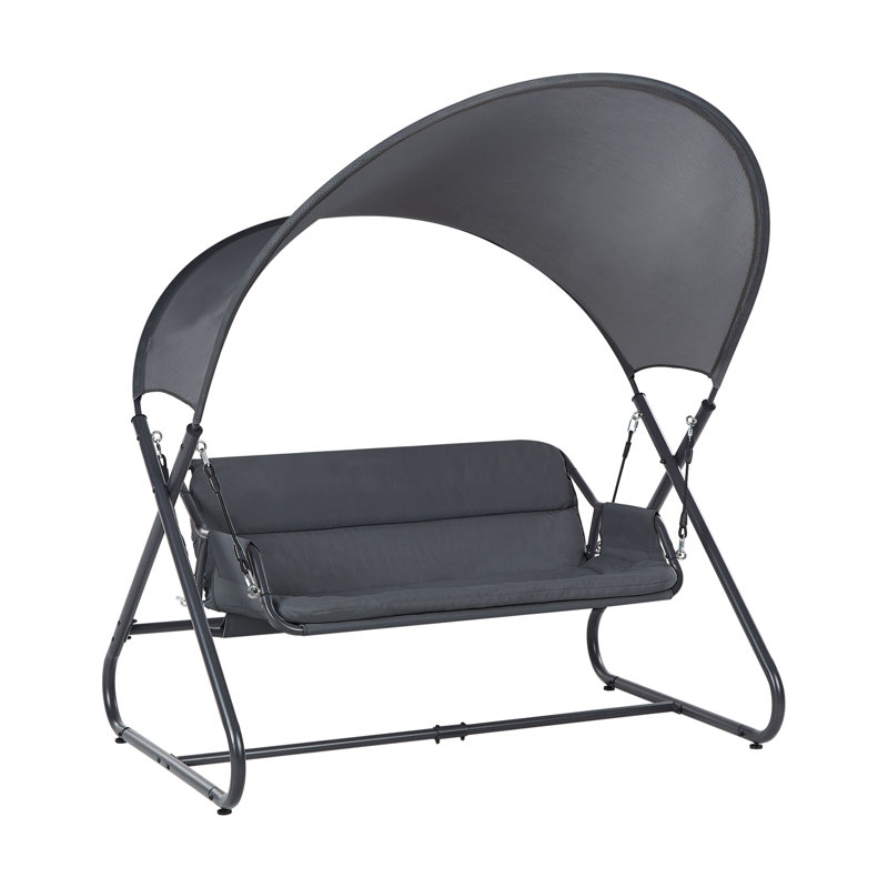 Patio Swing SOLAGNA Metal , Dark Grey