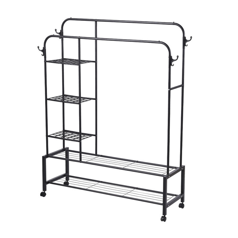 Eirny 120cm Rolling Clothing Rack