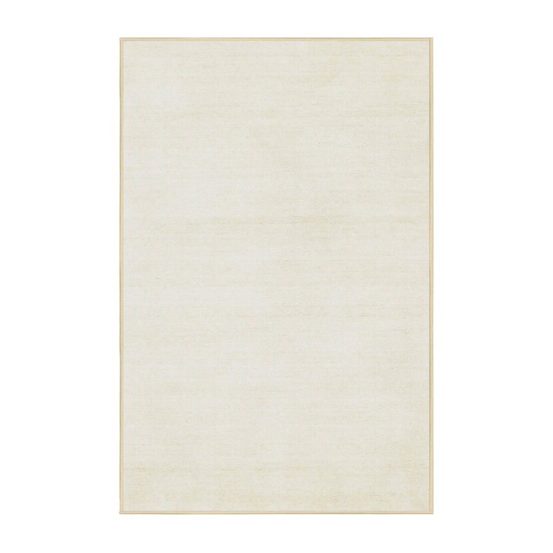 Surface beige contemporaine tapis, Rectangle 5 pi x 7 pi