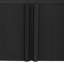 Armoire rayée noire à 4 portes avec niveaux de tablettes réglables, pour différentes pièces, faite de tablettes en pin, rehaussant le décor de toute pièce,-1994592867