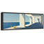 «Relaxing Calm Blue Ocean Simple Gallery Buildings», impression sur toile encadrée surdimensionnée-111652776-111652779
