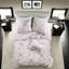 Ensemble de literie réversible rose, courtepointe 4 pièces en microfibre Cottage Home