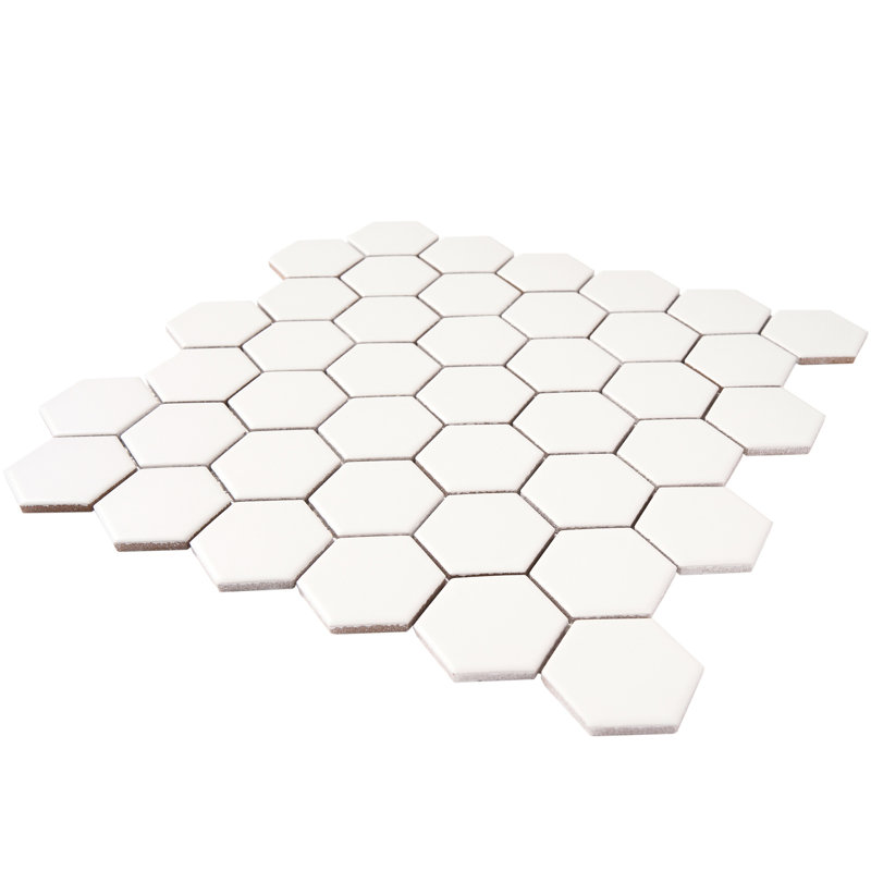 Carreau de mosaïque plat en porcelaine 2 po x 2 po