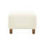 Repose-pieds confortable, blanc