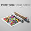 Bold Shape Shift II - Impression sur toile seulement - NON-CADRE