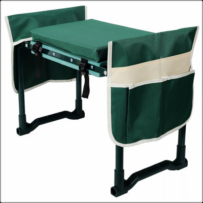 Garden Kneeler And Seat Bench With 2 Free Tool Pouches, Foldable Stool, EVA Foam Pad, Extra Soft Wider Cushion, And Large Tool Bag For Gardening Lovers