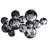 Obsidian Handmade Modern Abstract Wall Decor on Metal