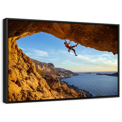Impression sur toile Free Rock Climbing