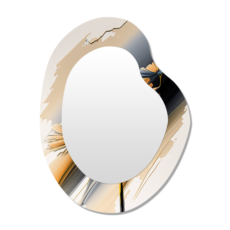 «Offerman», marguerite hyperréaliste fleurs IV - miroir asymétrique marguerite