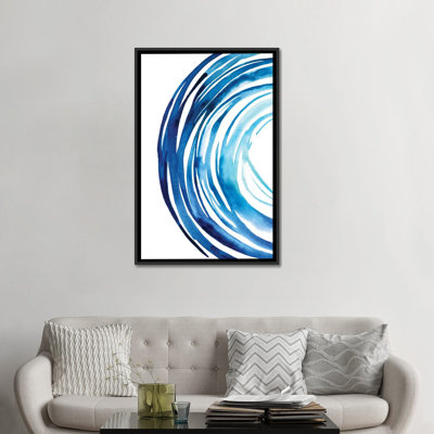 «Blue Vortex I», reproduction sur toile