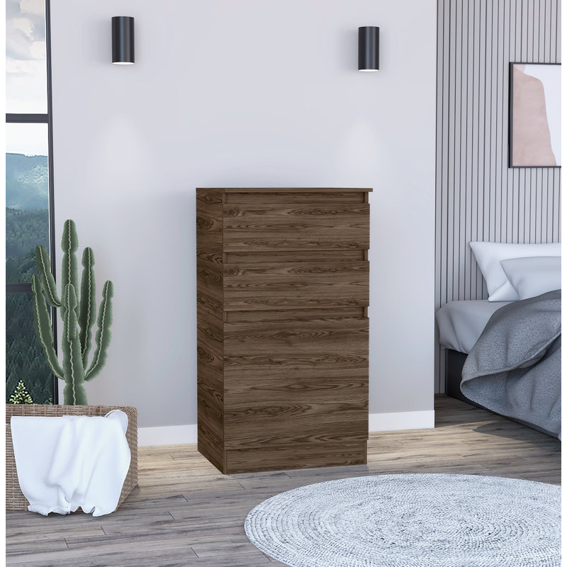 Commode 2 tiroirs Meg, Brun